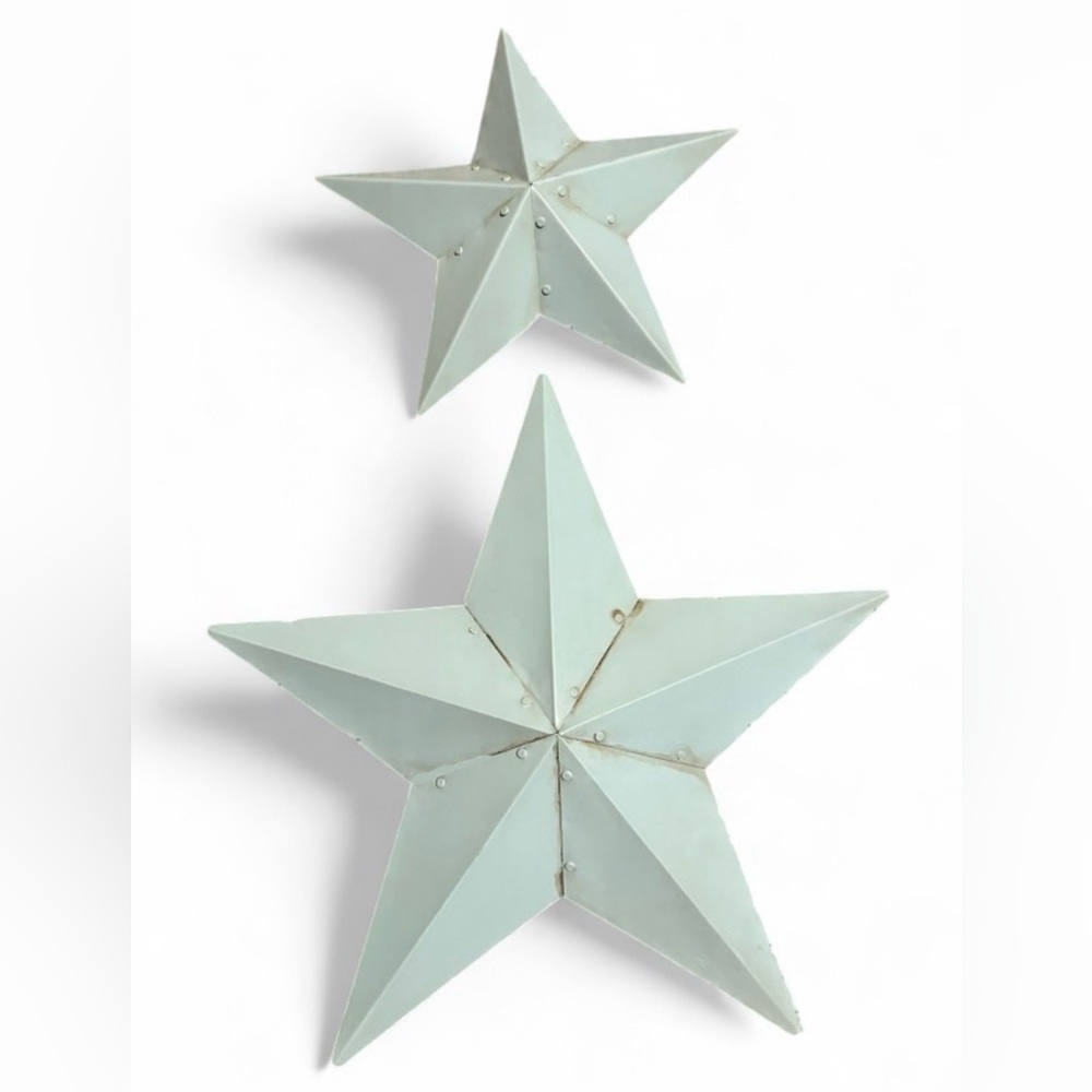 Metal STAR set of 2- Indoor/outdoor Wall Decor